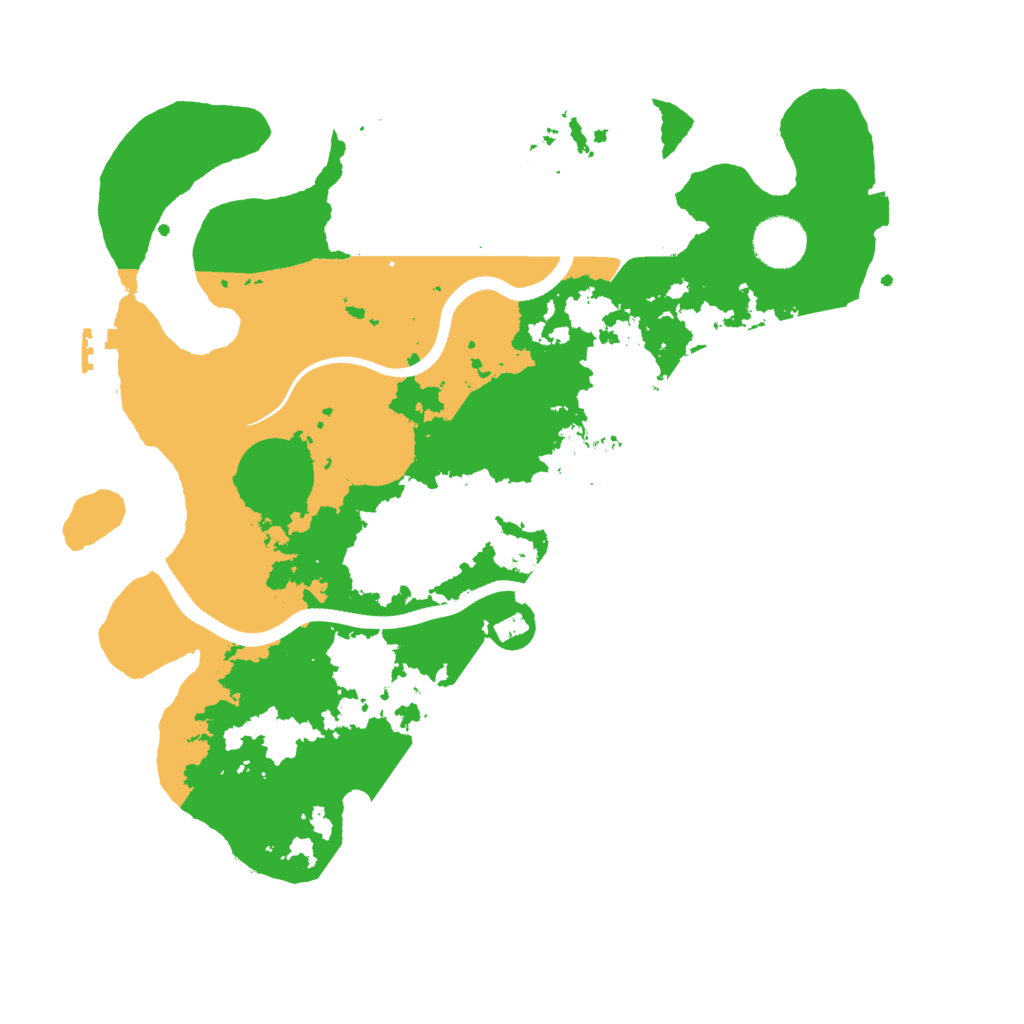 Biome Rust Map: Procedural Map, Size: 3500, Seed: 427425666