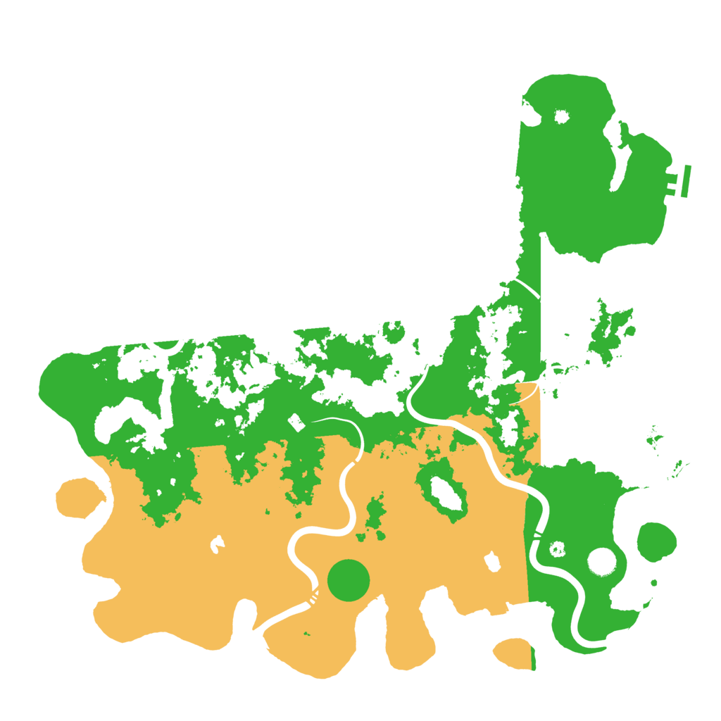 Biome Rust Map: Procedural Map, Size: 4500, Seed: 517116563