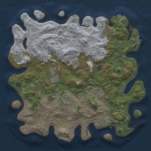 Thumbnail Rust Map: Procedural Map, Size: 4500, Seed: 517116563, 19 Monuments