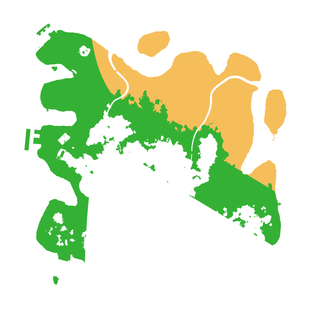 Biome Rust Map: Procedural Map, Size: 3000, Seed: 1080195861