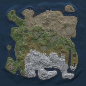 Thumbnail Rust Map: Procedural Map, Size: 3750, Seed: 593748211, 18 Monuments