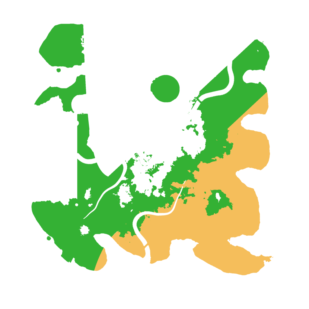 Biome Rust Map: Procedural Map, Size: 3000, Seed: 70983082