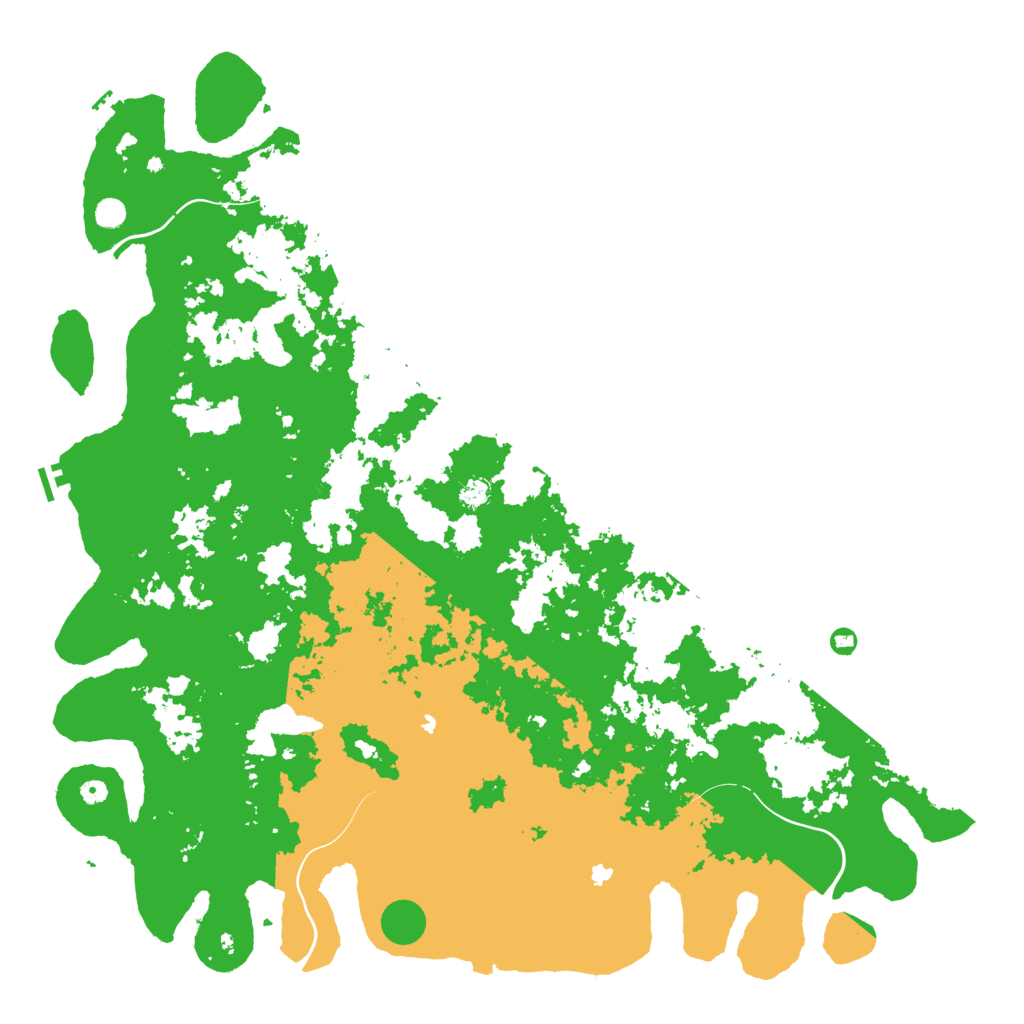 Biome Rust Map: Procedural Map, Size: 6000, Seed: 1008691761