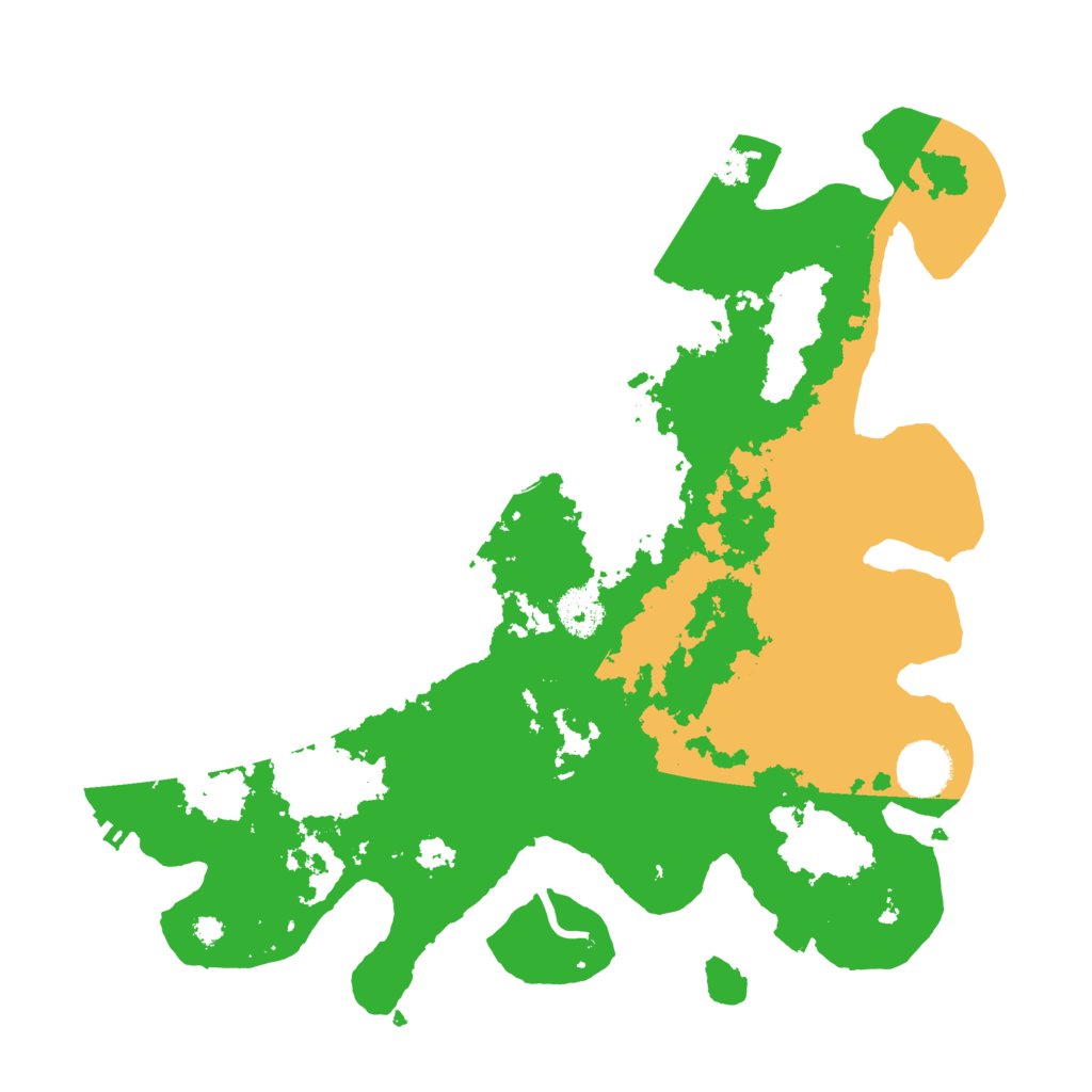 Biome Rust Map: Procedural Map, Size: 3500, Seed: 83200