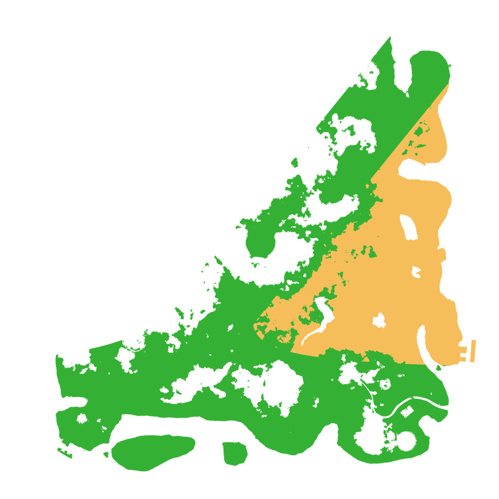 Biome Rust Map: Procedural Map, Size: 4500, Seed: 123416585