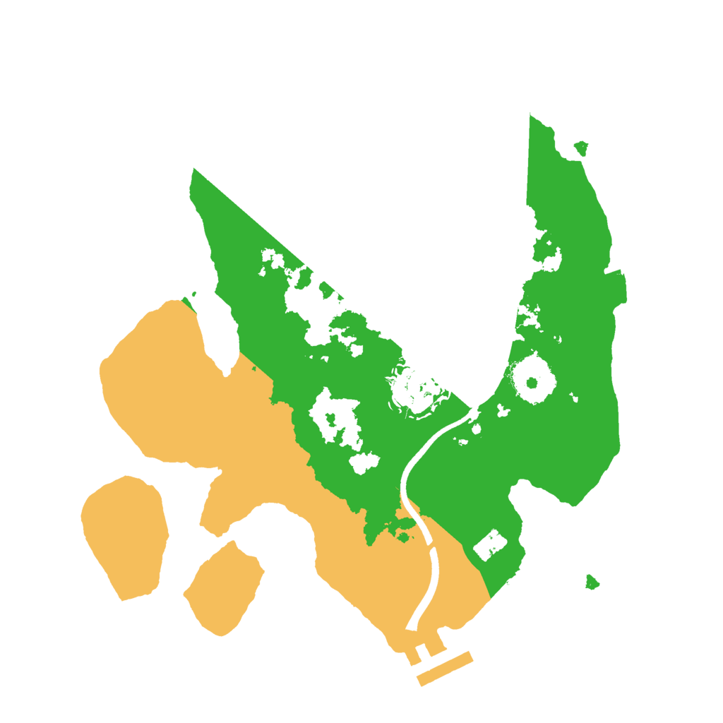 Biome Rust Map: Procedural Map, Size: 2500, Seed: 1117949992