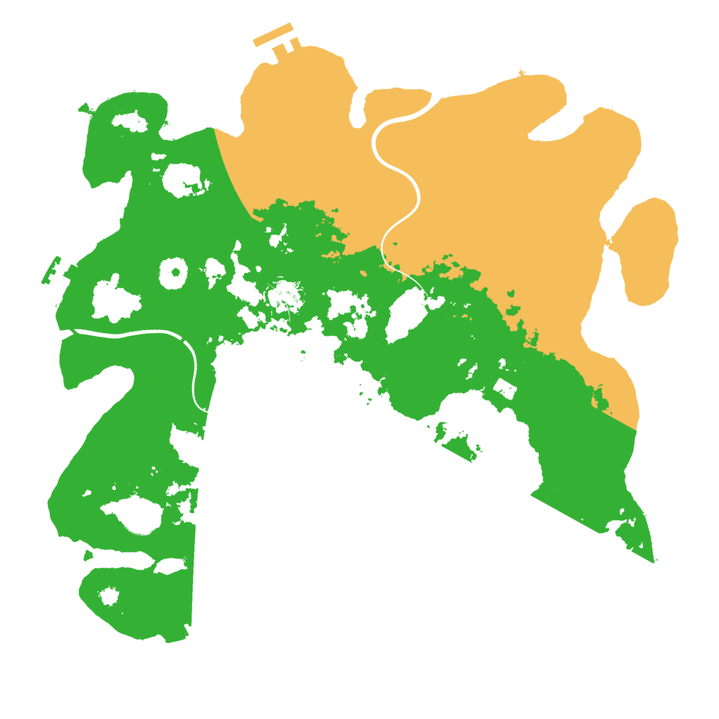 Biome Rust Map: Procedural Map, Size: 3500, Seed: 23915