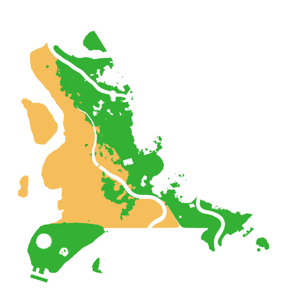 Biome Rust Map: Procedural Map, Size: 3500, Seed: 990283