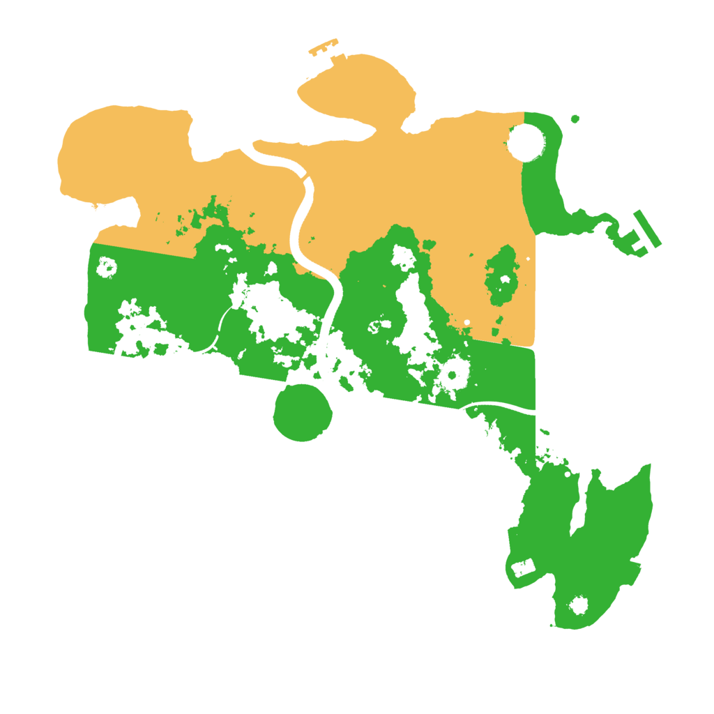 Biome Rust Map: Procedural Map, Size: 3500, Seed: 81810710