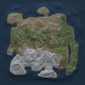 Thumbnail Rust Map: Procedural Map, Size: 3500, Seed: 81810710, 17 Monuments
