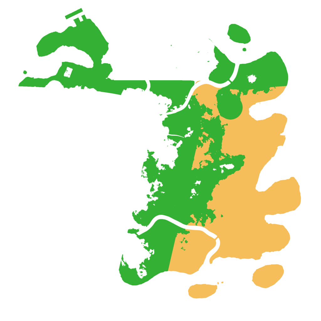 Biome Rust Map: Procedural Map, Size: 3500, Seed: 1781422345