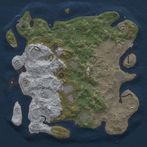 Thumbnail Rust Map: Procedural Map, Size: 4000, Seed: 1297072111, 19 Monuments