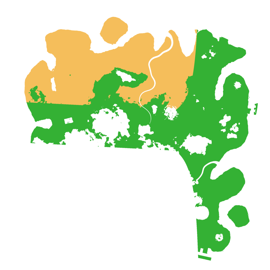 Biome Rust Map: Procedural Map, Size: 3500, Seed: 299449272