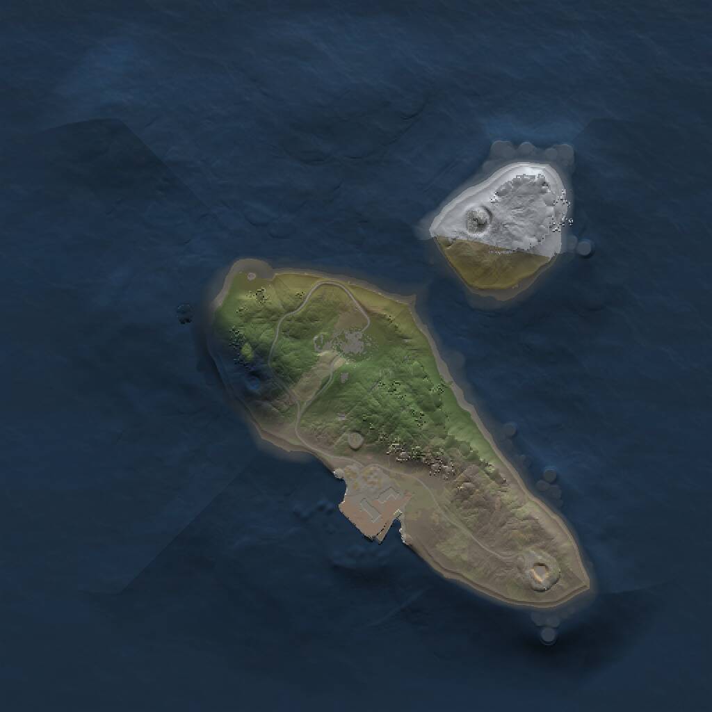 Rust Map: Procedural Map, Size: 1500, Seed: 1822192579, 1 Monuments