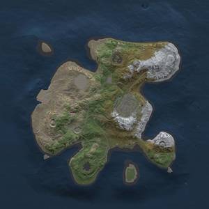 Thumbnail Rust Map: Procedural Map, Size: 2000, Seed: 52525252, 5 Monuments