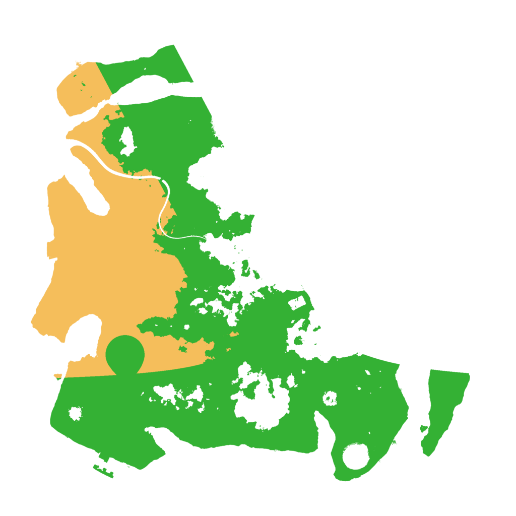 Biome Rust Map: Procedural Map, Size: 3500, Seed: 85293668