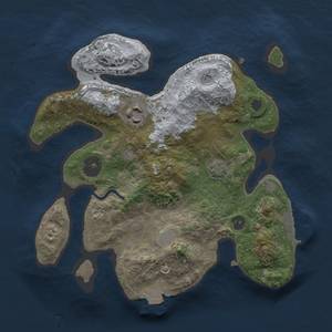 Thumbnail Rust Map: Procedural Map, Size: 2500, Seed: 546966261, 7 Monuments