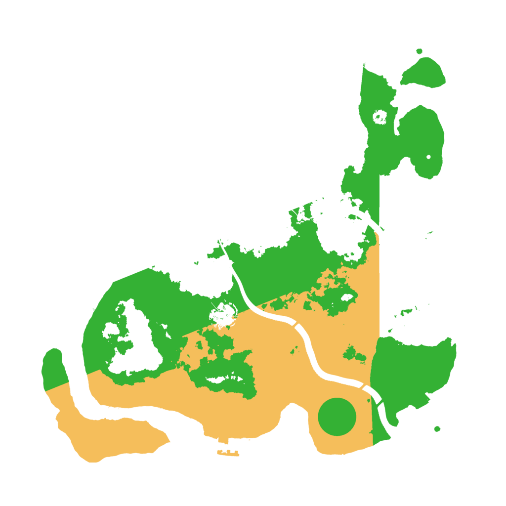 Biome Rust Map: Procedural Map, Size: 3500, Seed: 136645825
