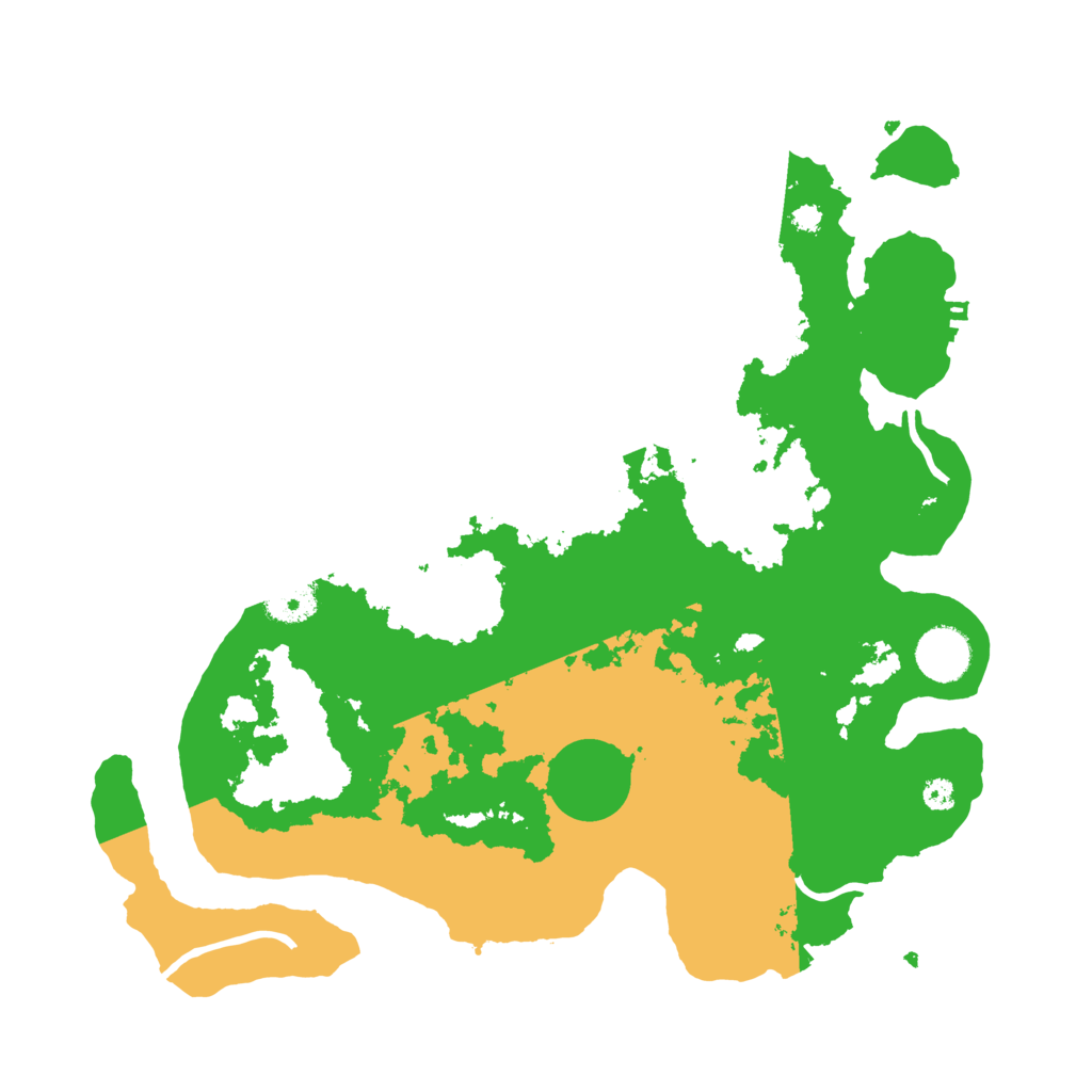 Biome Rust Map: Procedural Map, Size: 3500, Seed: 136645825