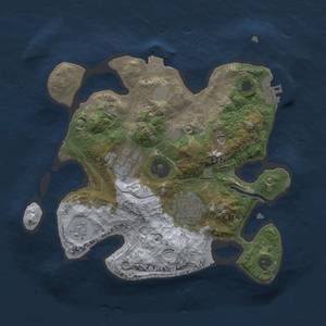 Thumbnail Rust Map: Procedural Map, Size: 2500, Seed: 1882314526, 8 Monuments