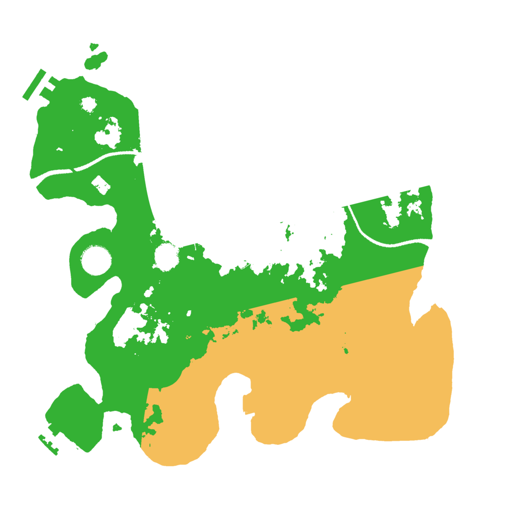Biome Rust Map: Procedural Map, Size: 3025, Seed: 1