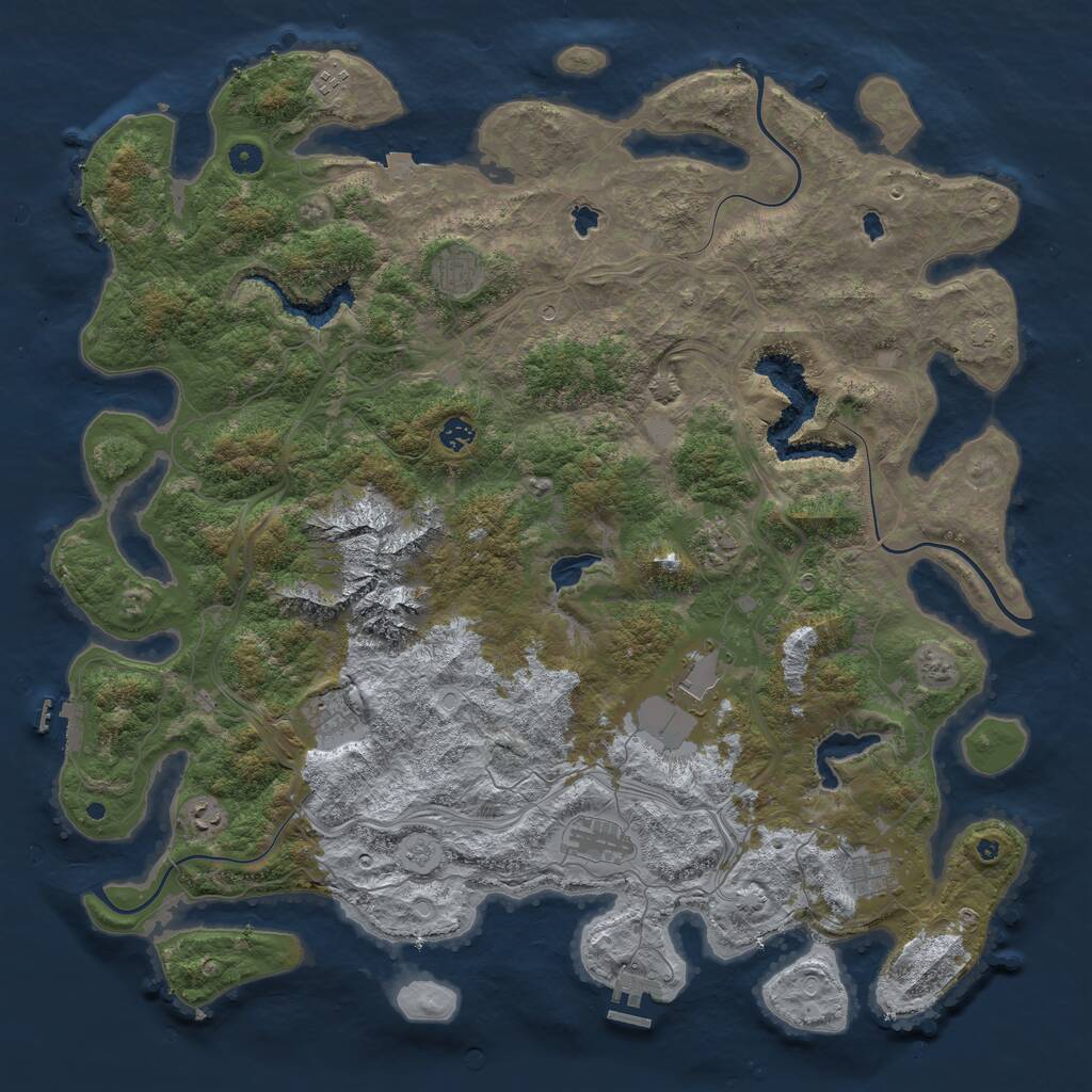 Rust Map: Procedural Map, Size: 5000, Seed: 731022400, 15 Monuments