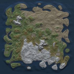 Thumbnail Rust Map: Procedural Map, Size: 5000, Seed: 731022400, 19 Monuments