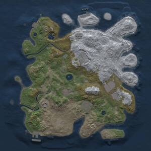 Thumbnail Rust Map: Procedural Map, Size: 3500, Seed: 998094, 13 Monuments