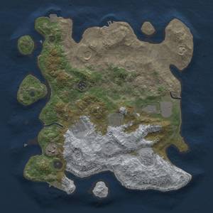 Thumbnail Rust Map: Procedural Map, Size: 3500, Seed: 213462977, 15 Monuments