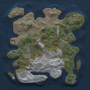 Thumbnail Rust Map: Procedural Map, Size: 3500, Seed: 914026532, 16 Monuments