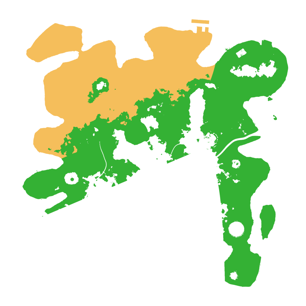 Biome Rust Map: Procedural Map, Size: 3500, Seed: 914026532