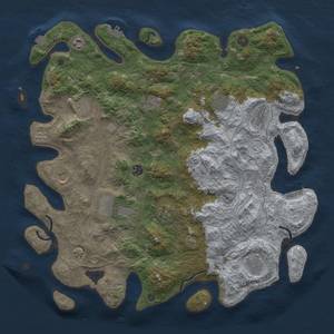 Thumbnail Rust Map: Procedural Map, Size: 4500, Seed: 1999215878, 19 Monuments