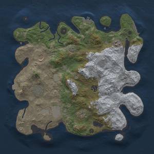 Thumbnail Rust Map: Procedural Map, Size: 3500, Seed: 1548670778, 15 Monuments