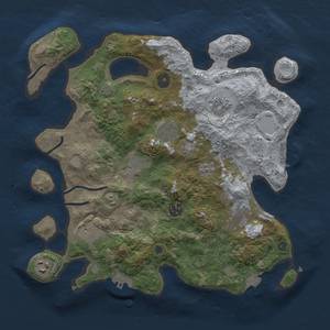 Thumbnail Rust Map: Procedural Map, Size: 3477, Seed: 123, 16 Monuments