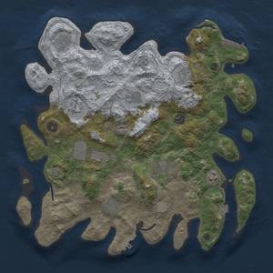 Thumbnail Rust Map: Procedural Map, Size: 3850, Seed: 566464970, 18 Monuments