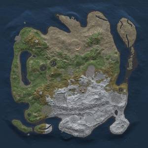 Thumbnail Rust Map: Procedural Map, Size: 3500, Seed: 1914571577, 16 Monuments