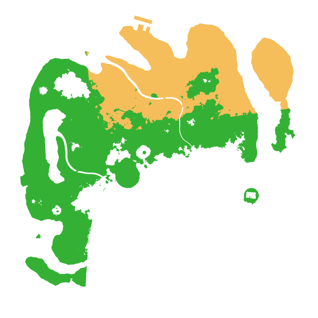 Biome Rust Map: Procedural Map, Size: 3500, Seed: 1914571577