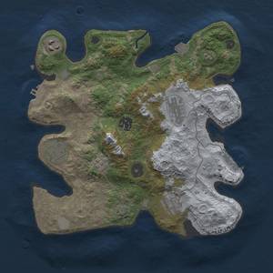 Thumbnail Rust Map: Procedural Map, Size: 3000, Seed: 1298642347, 14 Monuments