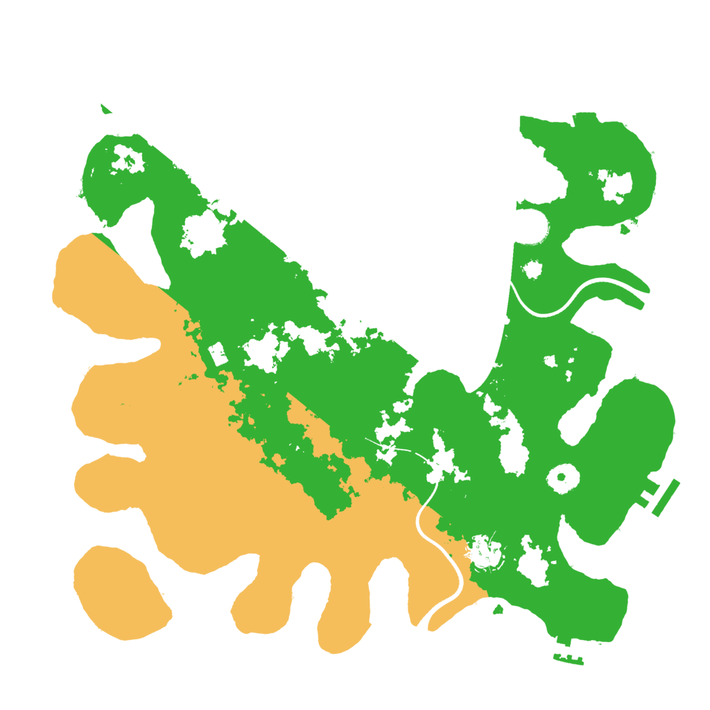 Biome Rust Map: Procedural Map, Size: 3500, Seed: 1392849417