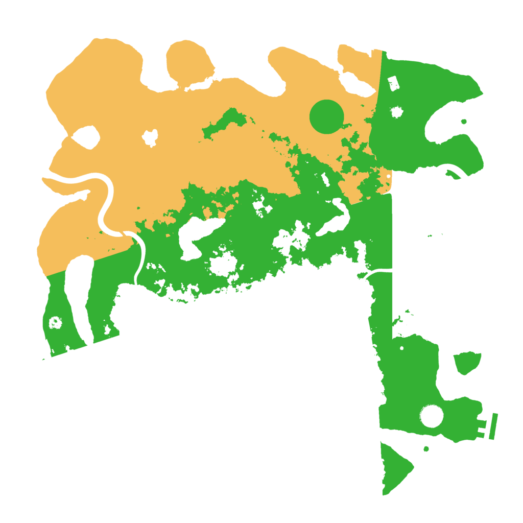Biome Rust Map: Procedural Map, Size: 4000, Seed: 19745