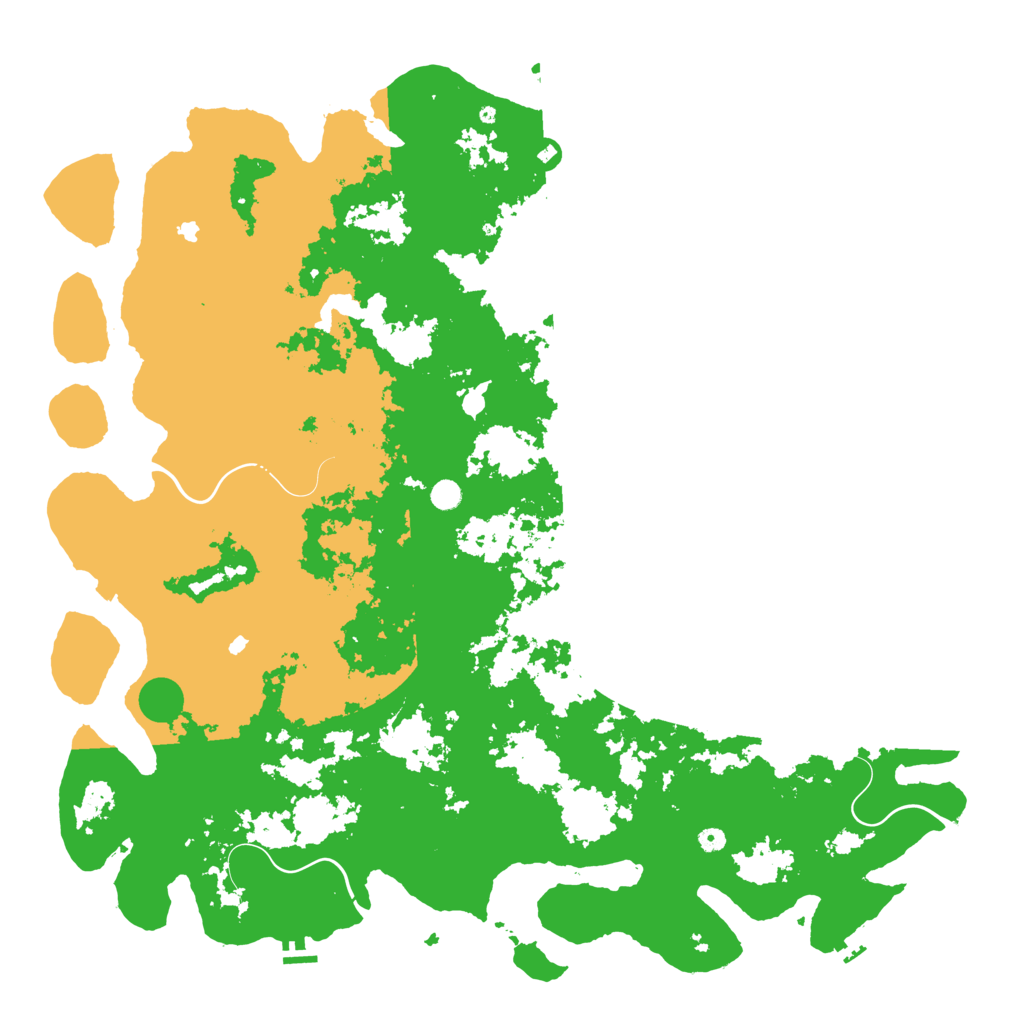 Biome Rust Map: Procedural Map, Size: 6000, Seed: 762512