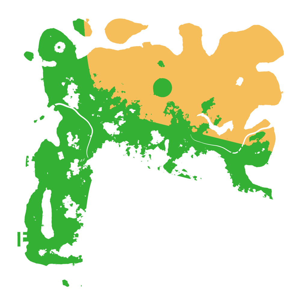 Biome Rust Map: Procedural Map, Size: 4300, Seed: 98711223