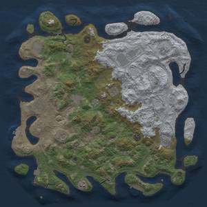 Thumbnail Rust Map: Procedural Map, Size: 4500, Seed: 946134261, 19 Monuments