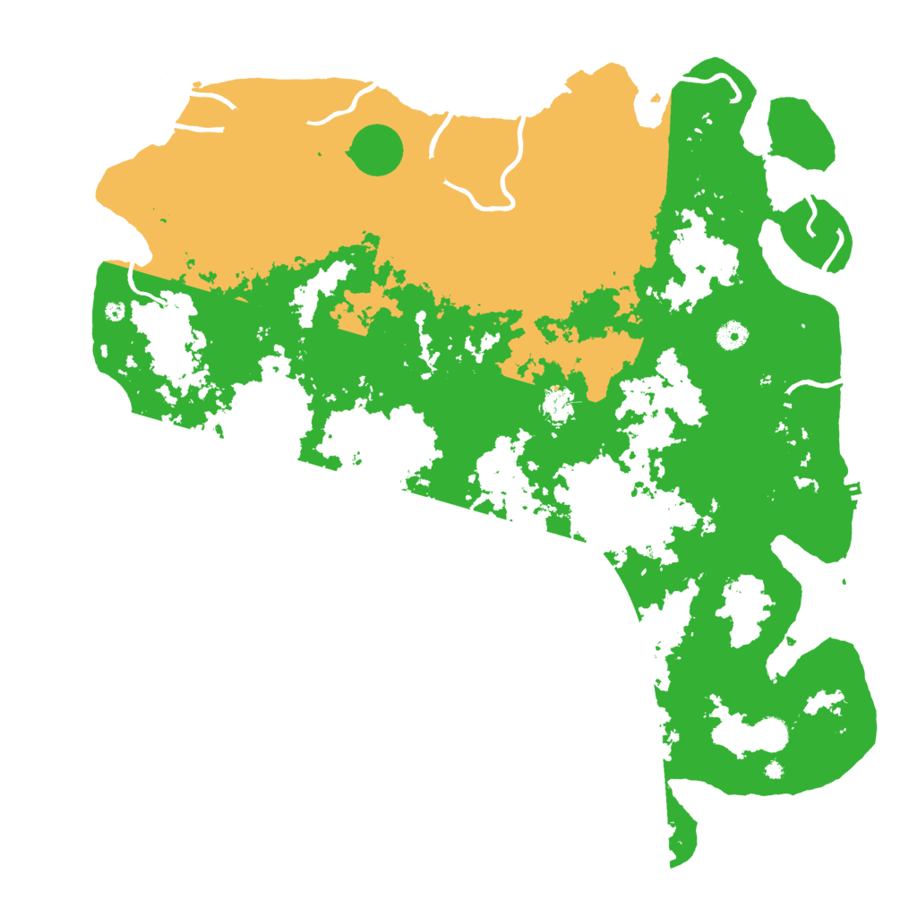 Biome Rust Map: Procedural Map, Size: 4666, Seed: 2147483647