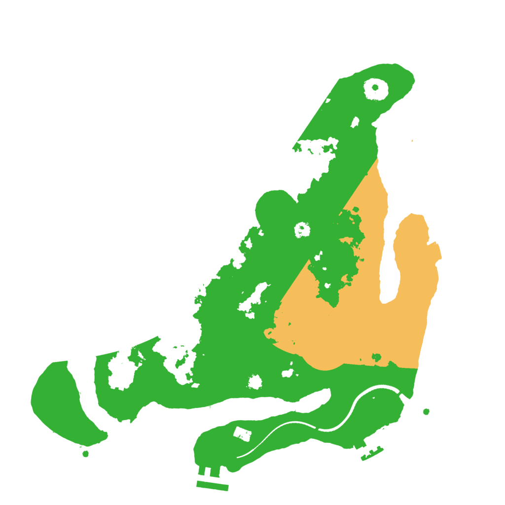 Biome Rust Map: Procedural Map, Size: 3200, Seed: 531446197