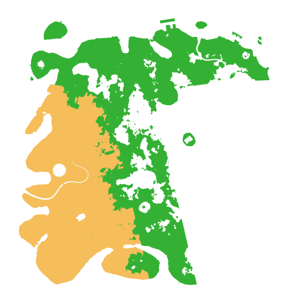 Biome Rust Map: Procedural Map, Size: 4100, Seed: 54666