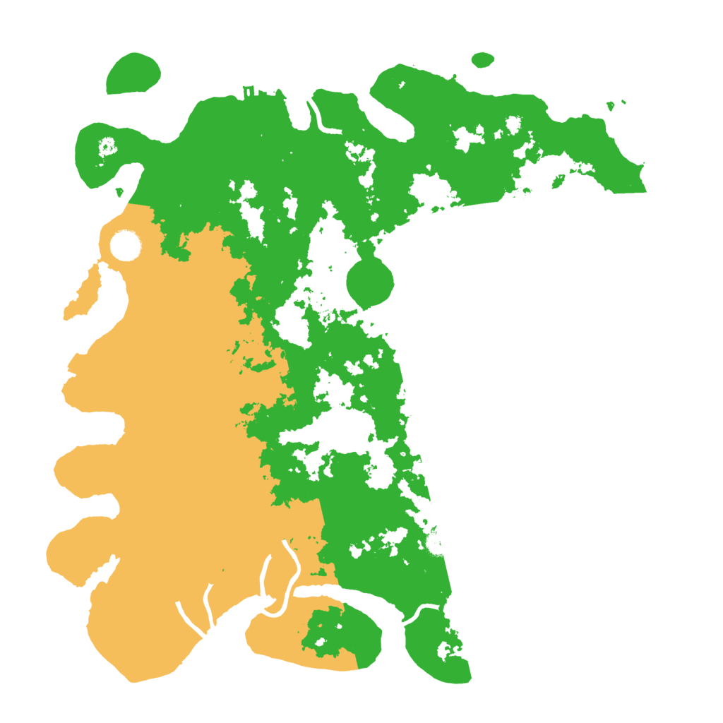 Biome Rust Map: Procedural Map, Size: 4100, Seed: 54666