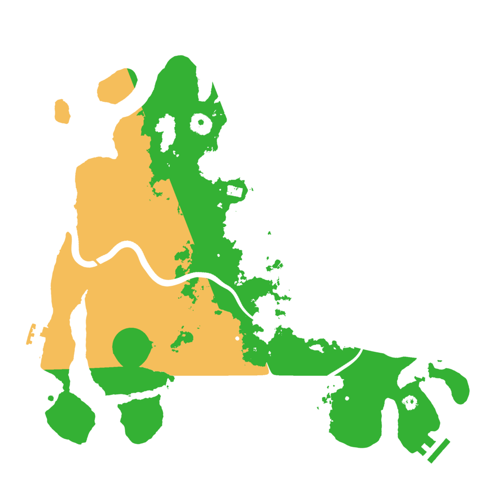 Biome Rust Map: Procedural Map, Size: 3500, Seed: 1625457391