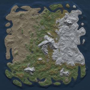 Thumbnail Rust Map: Procedural Map, Size: 6000, Seed: 2120358571, 19 Monuments