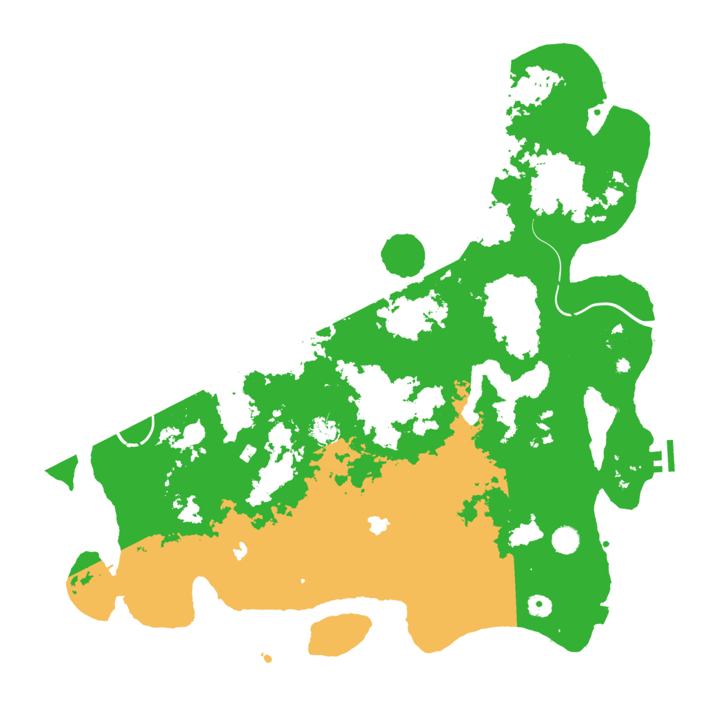 Biome Rust Map: Procedural Map, Size: 4500, Seed: 434126543